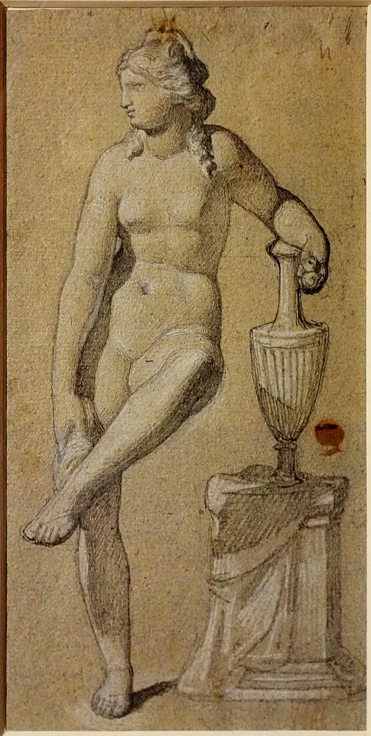 67-Michel Martin Drolling-Venere alla sua toilette che si pulisce il piede  